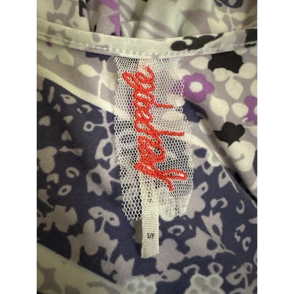 Free People Womens Sz S Fit and Flare Flirty Floral Knit Tank Dress - Picture 5 of 7